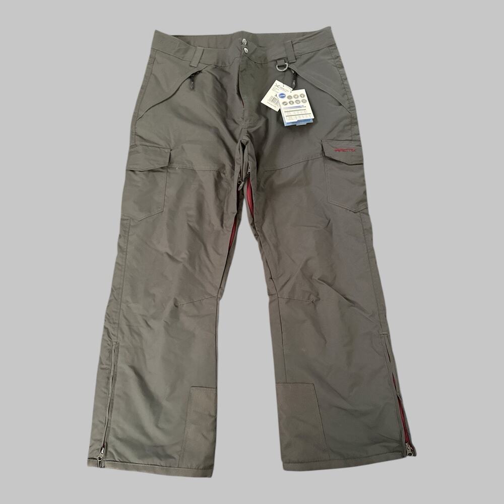 Arctix Mens Insulated Mesh Lined Water Resistant Snow Utility Pants Gray Size XL